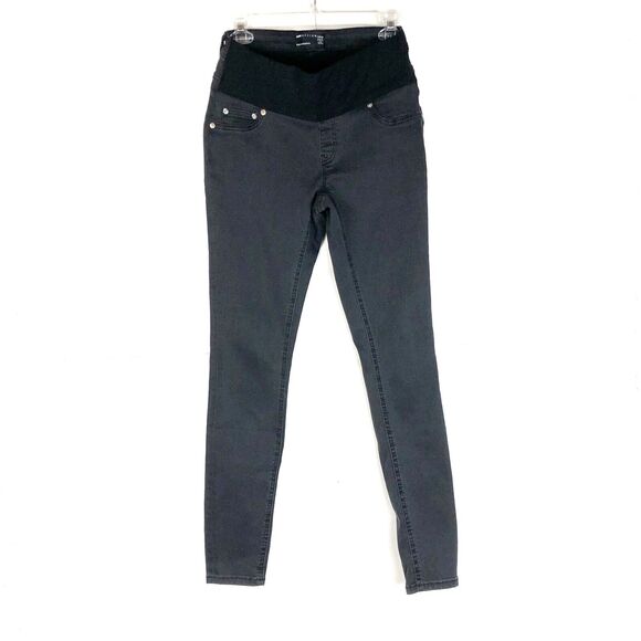 ASOS Design Black Maternity Jeans with Front Panel Size 2 / 32 - Picture 1 of 7